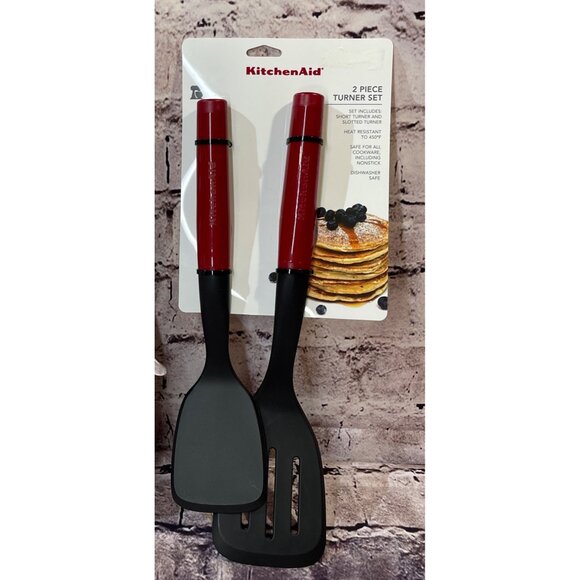 KITCHENAID Slotted Turner & Short Turner Model # KQ359OHERA VHTF 2Pc. Tool Set - Picture 1 of 3